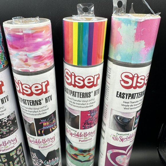 Siser EasyPatterns HTV Heat Transfer Vinyl Sparkle Berry Pattern Bundle Lot of 5 - Picture 4 of 12